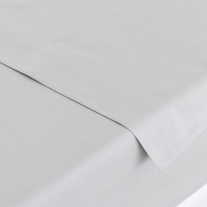 An Image of Holly Willoughby Plain 100% Cotton Flat Sheet White