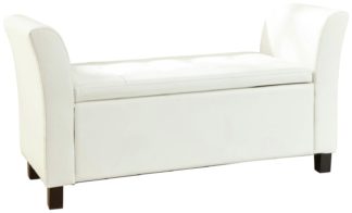 An Image of GFW Verona Window Faux Leather Seat - White