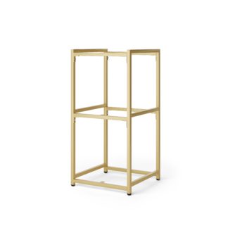 An Image of Modular 3 Shelf Gold Frame Component Gold