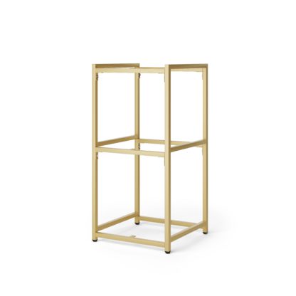 An Image of Modular 3 Shelf Gold Frame Component Gold