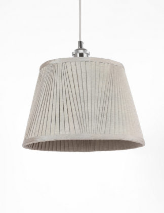 An Image of M&S Faux Silk Pleated Shade