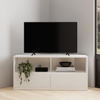 An Image of Larson Corner TV Unit White White