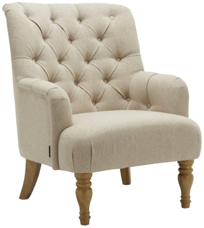An Image of Padstow Fabric Chair - Wheat