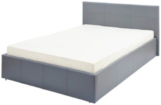 An Image of GFW Kingsize End Lift Ottoman Fabric Bed Frame - Grey