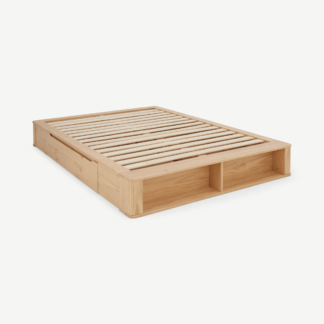 An Image of Kano Super King Size Bed with Storage Drawers, Pine