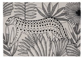 An Image of Habitat Jungle Wool Flatweave Rug - 160x230cm -Multicoloured