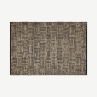 An Image of Eramus Rug, 160 x 230 cm, Natural & Black Jute