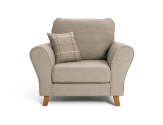 An Image of Argos Home Klara Fabric Chair - Beige