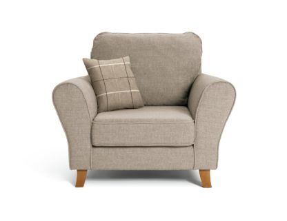 An Image of Argos Home Klara Fabric Chair - Beige