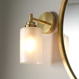 An Image of Fryer Bathroom Wall Light Gold