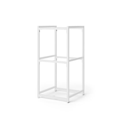 An Image of Modular 3 Shelf Silver Frame Component Silver