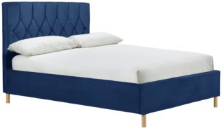 An Image of Birlea Loxley Kingsize Ottoman Fabric Bed Frame - Blue