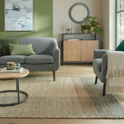 An Image of Novis Herringbone Jute Flatweave Rug Sage