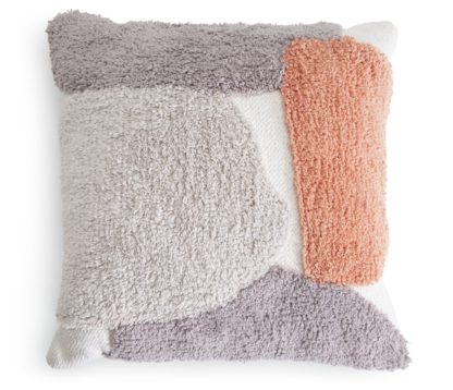 An Image of Habitat Sahara Tufted Wool Cushion - Multi - 45x45cm