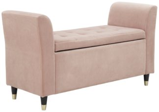 An Image of GFW Genoa Window Fabric Seat - Blush Pink