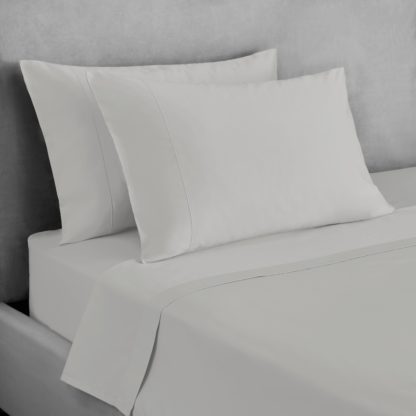 An Image of Dorma Tencel Flat Sheet White