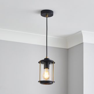 An Image of Weston 1 Light Industrial Ceiling Pendant Gold