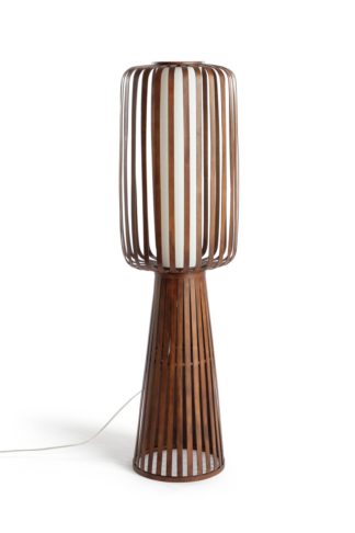 An Image of Habitat Achille Floor Lamp - Walnut