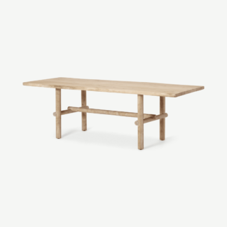 An Image of Finro 10 Seat Live Edge Dining Table, Acacia Wood