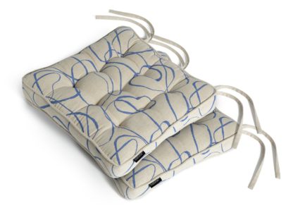 An Image of Habitat Mediterranean Pack of 2 Seat Cushion