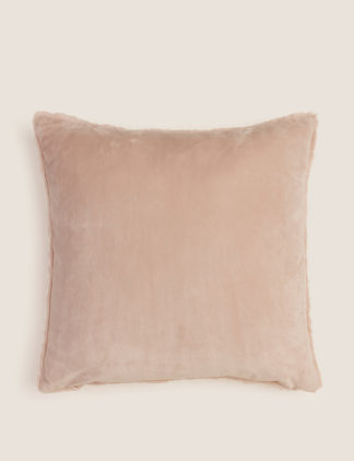 An Image of M&S Supersoft Faux Fur Cushion