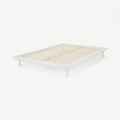 An Image of Kano Platform King Size Bed, White