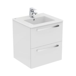 An Image of Ideal Standard Tempo 50cm Vanity Unit Pack - Gloss White