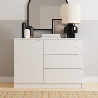 An Image of Larson Small Sideboard White White