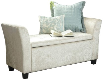 An Image of GFW Verona Window Velvet Seat - Grey