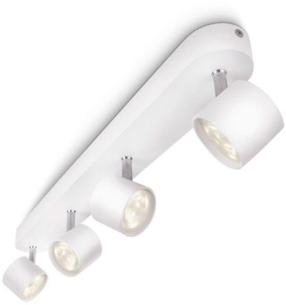 An Image of Philips myLiving Adjustable 3 Ceiling Spot Light - Aluminium