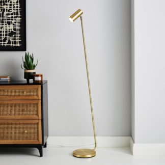An Image of Lilou Integrated LED Dimmable Floor Lamp Gold