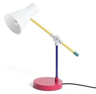 An Image of Habitat Jean Colour Block Desk Lamp - Multicoloured
