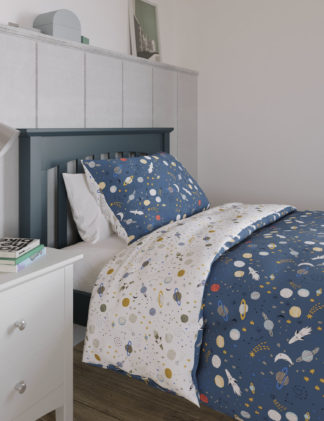 An Image of M&S Glow in the Dark Space Bedding Set