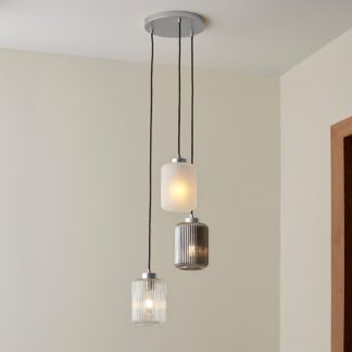 An Image of Melody 3 Light Silver Cluster Fitting Silver