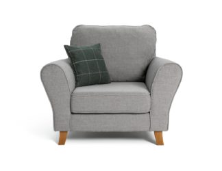 An Image of Argos Home Klara Fabric Chair - Grey