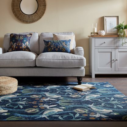 d3c73c26532239c1b959e9a874dca862afe6a8b29d7a1a7caf01194355999861.jpg An Image of Havisham Chenille Flatweave Rug Navy