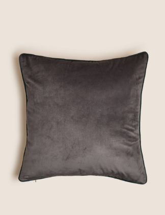An Image of M&S Velvet Cheetah Embroidered Cushion