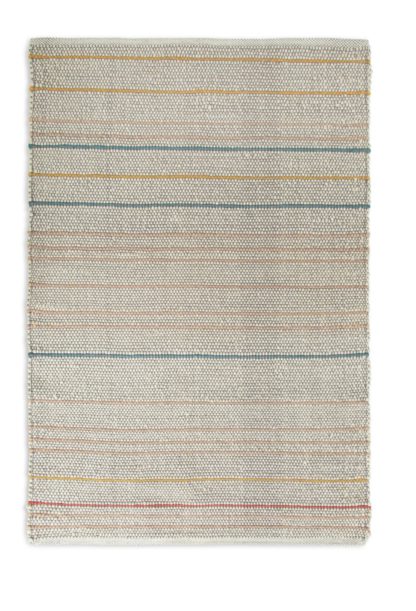 d80c0214041bf80071a7d603c5ef2d9f7ffa5fc200fa983a4701b0903caac5f8.jpg An Image of Habitat Striped Flatweave Wool Rug - Cream - 200x300cm