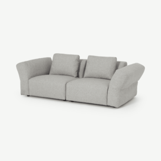 An Image of Jacklin 2 Seater Sofa, Silver REPREVE® Recycled Polyester