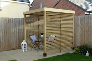 An Image of Forest Garden Modular Pergola with 3 Side Panels