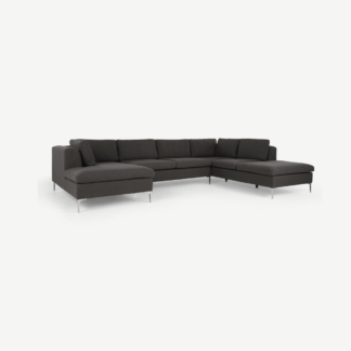 An Image of Monterosso Right Hand Facing Corner Sofa, Oyster Grey