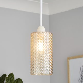 An Image of Katya Glass Easy Fit Shade - Champagne