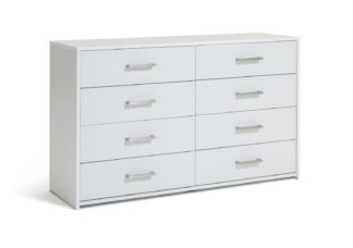 An Image of Argos Home Oslo 4 + 4 Drawer Chest - White