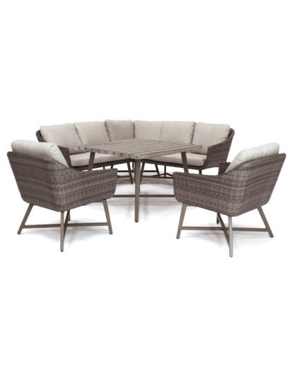 An Image of Kettler LaMode Corner Outdoor Dining Set