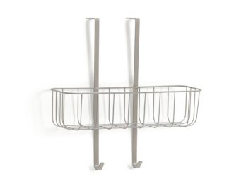 An Image of Habitat Over Door Single Caddy - Matt Grey