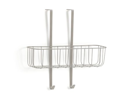 An Image of Habitat Over Door Single Caddy - Matt Grey