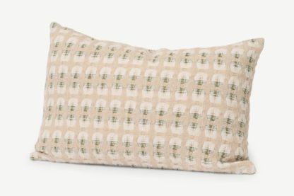 An Image of Klara Lambswool Blend Cushion, 35 x 50 cm, Neutral