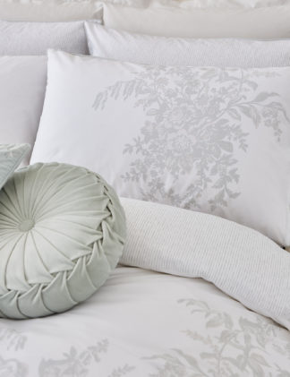 An Image of Laura Ashley Pure Cotton Picardie Fennel Bedding Set