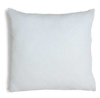 An Image of Habitat Waffle Patterned Cushion - White - 59x59cm