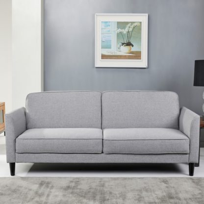 e7958cf26f67a7bf75845dcaae4786401a4f371815afa66ac7c8fd75fa25a58b.jpg An Image of Arthur Fabric Sofa Bed Grey
